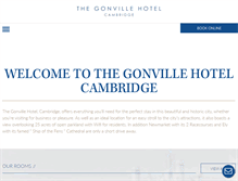 Tablet Screenshot of gonvillehotel.co.uk